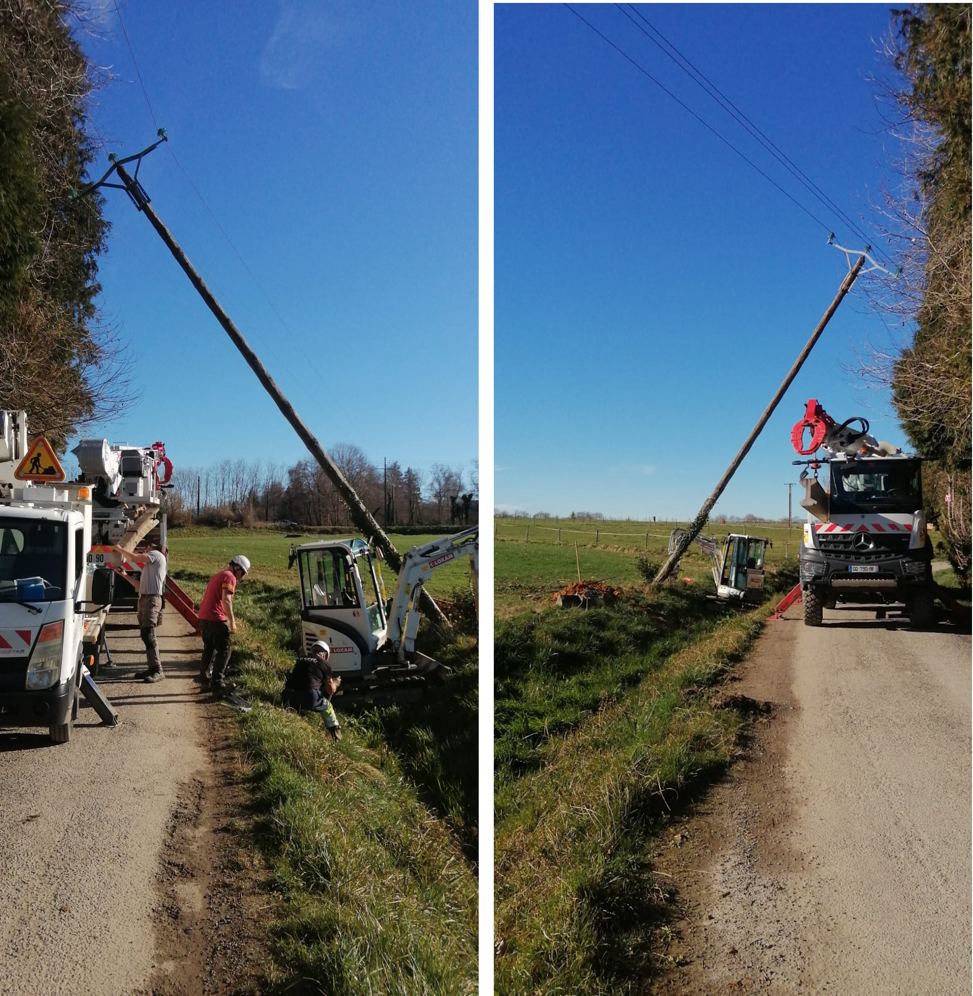 CASSAGNE ELECTRICITE ET TP  CAMION GRUE